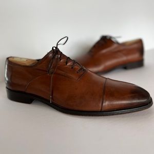 Vero Cuoio - Derby Cap-Toe Oxfords in Walnut Brown